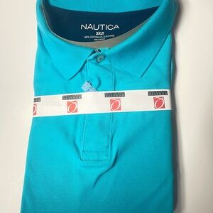 Nautica Men's Vibrant Blue Polo Shirt